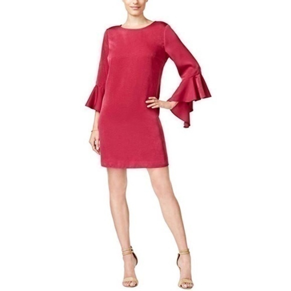New Women’s Bar III Ruffled Shift Party Dress